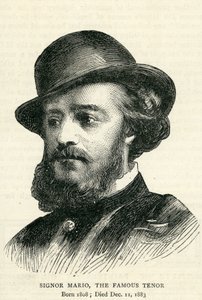 Signor Mario, Illustration for the Graphic, 22 December 1883